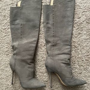 Brian Atwood
Grey Suede Savanna High Heel Boots
